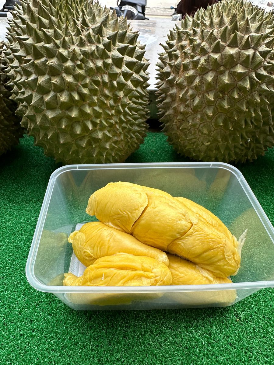 Boxed durian ready for delivery